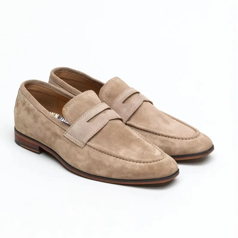 Men's Suede Loafers: Classic Formal Moccasins for Wedding