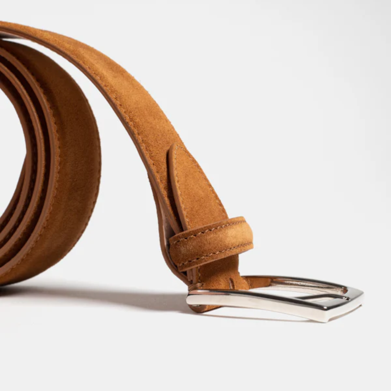 Tobacco Suede Belt & Matching Shoes