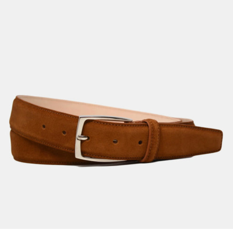 Tobacco Suede Belt & Matching Shoes