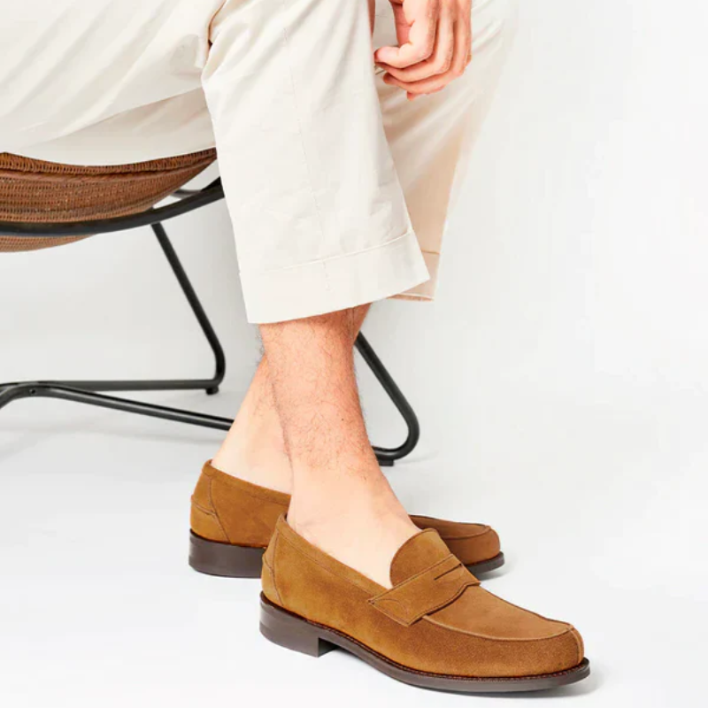Tobacco Suede Belt & Matching Shoes