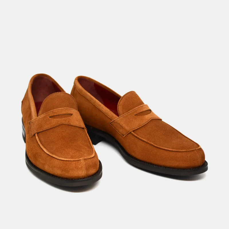 Tobacco Suede Belt & Matching Shoes