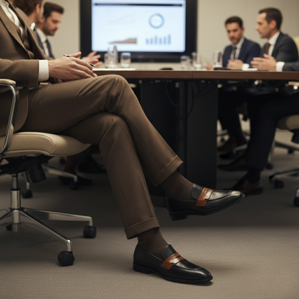 Handmade Leather Loafers for Men | Black & Brown Penny Loafers | Custom Dress Shoes | Premium Handcrafted Footwear