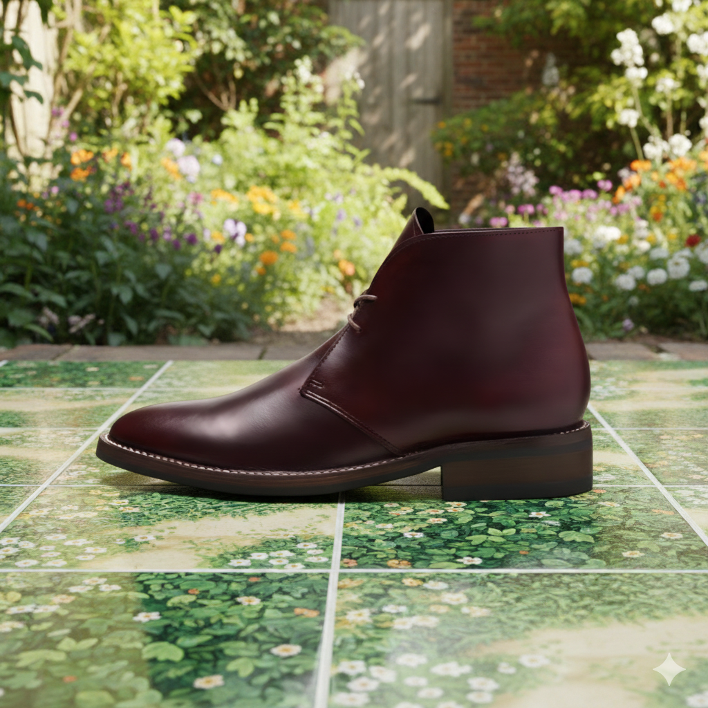 Handmade Brown Leather Chukka Boots for Men | Custom Ankle Boots | Classic Dress & Casual Leather Boots