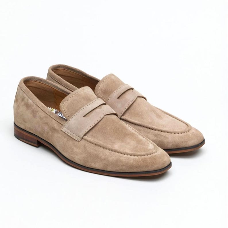 Men's Suede Loafers: Classic Formal Moccasins for Wedding