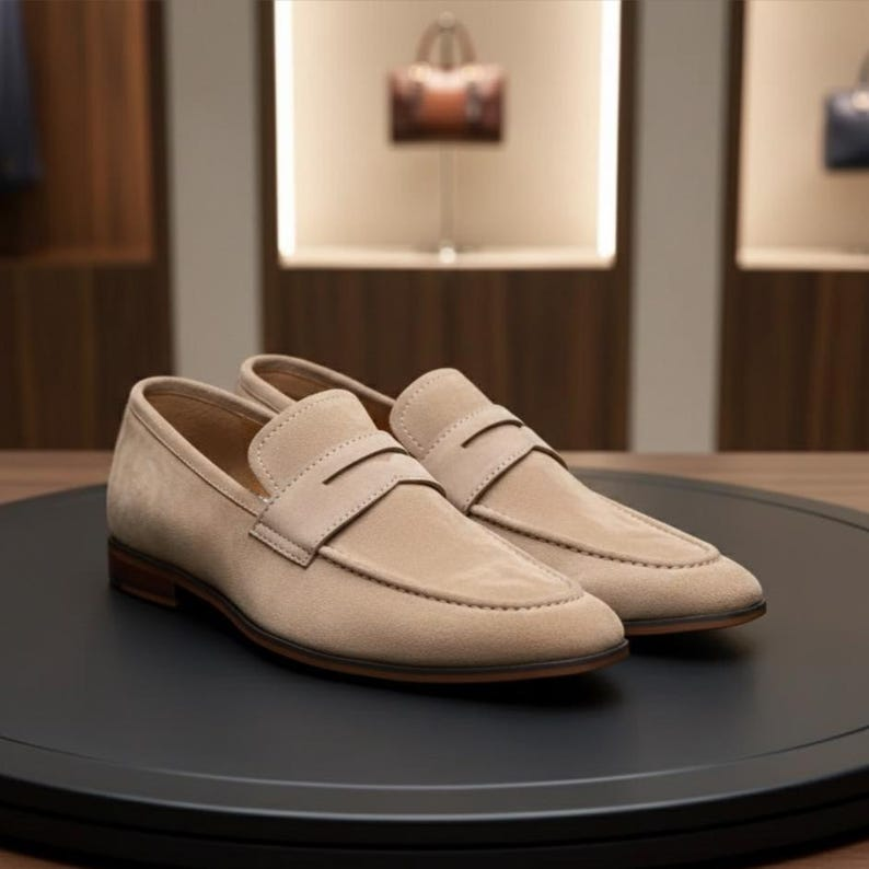 Men's Suede Loafers: Classic Formal Moccasins for Wedding
